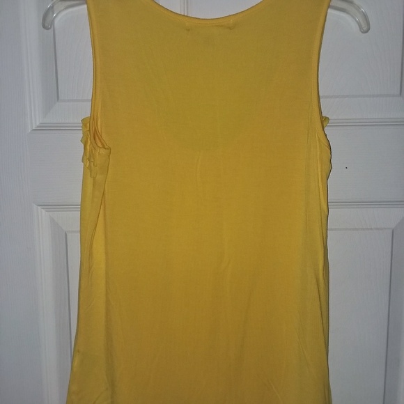 August Silk Yellow Tank NWOT - Picture 7 of 7